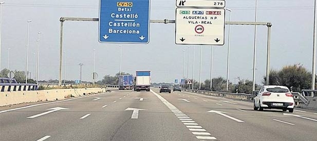 Los populares registran una moción para exigir que el equipo de gobierno se una a su reivindicación de que no se cobren peajes en la AP7 y la A7 en Castellón