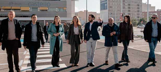 Carrasco y Barrachina subrayan que la obra, cofinanciada entre Ayuntamiento y Diputación, mejora la movilidad, la seguridad y la calidad de vida en Castellón