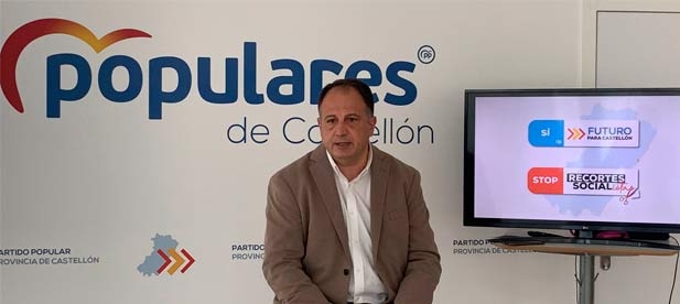 Salvador Aguilella, secretario general del PPCS, presenta una campaña de recogida de firmas que recorrerá Castellón "para ganar apoyos que sumen servicios y no los recorten"