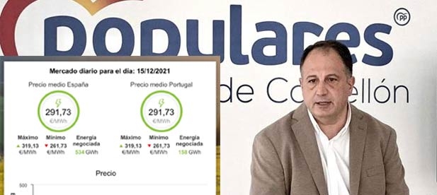 Salvador Aguilella, secretario general del PPCS, acusa a la izquierda de llevar a la pobreza a cientos de familias y alentar el paro llevando al precipicio a muchas empresas