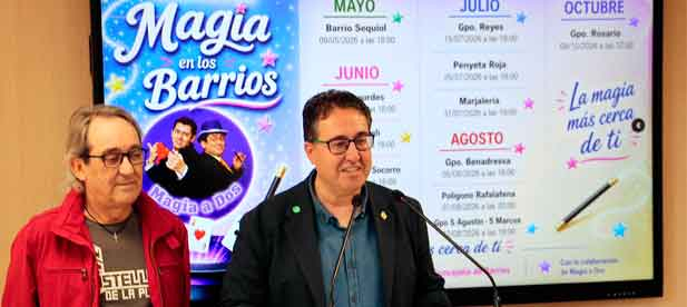 Caba&ntilde;ero: "estos "Talleres de Magia en los Barrios" se unen a las constantes actividades de dinamizaci&oacute;n de barrios que viene desarrollando el actual equipo de gobierno desde hace tres a&ntilde;os"