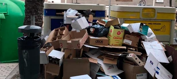 Demanda que se realice seguimiento del trabajo de recogida para evitar que se amontonen.