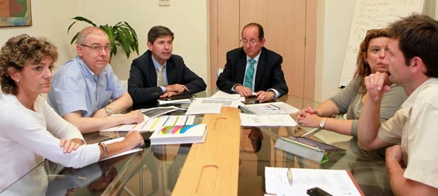 Bataller se ha reunido esta ma&ntilde;ana con el concejal de Urbanismo, Miguel &Aacute;ngel Mulet, y t&eacute;cnicos en el consistorio con el fin de preparar los detalles del Foro Final de Urbanismo