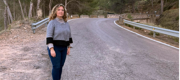 La alcaldesa de Gaibiel, Esther Giralte