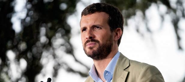 El presidente del Partido Popular, Pablo Casado