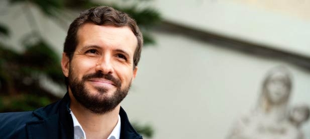 El presidente del Partido Popular, Pablo Casado
