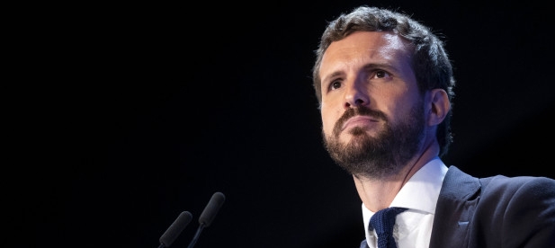 El presidente del Partido Popular, Pablo Casado