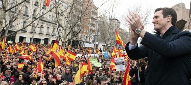 El presidente del Partido Popular, Pablo Casado