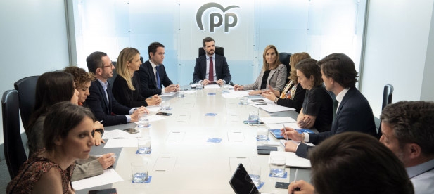El presidente del PP comparece en rueda de prensa tras la reunión del Comité de Dirección