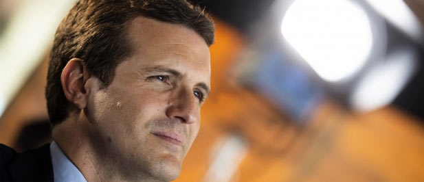 Pablo Casado en la presentación del programa electoral en Barcelona