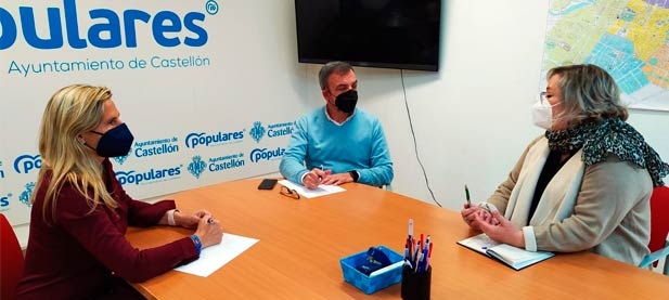 Redondo y Fabregat se han reunido con la coordinadora en Castellón de la Asociación Autónomos Unidos para Actuar (AUPA), Encarna Martínez