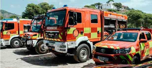 Veh&iacute;culos del servicio municipal de Bomberos de Castell&oacute;n