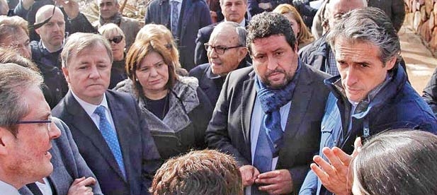El 24 de enero de 2017, el ministro de Fomento y la secretaria de Estado de Medio Ambiente visitaron Almenara. El 27 de enero el Consejo de Ministros aprobó las ayudas