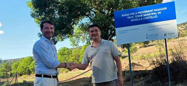 Ort&iacute; pone en valor esta infraestructura hidr&aacute;ulica &ldquo;que dar&aacute; mayor seguridad y tranquilidad a nuestros ganaderos, especialmente en momentos de sequ&iacute;a&rdquo; y ensalza el compromiso de la Conseller&iacute;a de Agricultura, Agua, Ganader&iacute;a y Pesca con el sector primario
