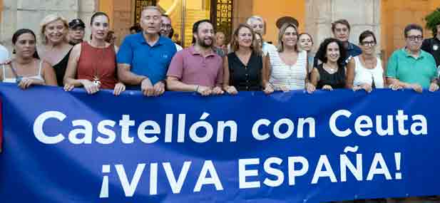 Toledo recuerda las movilizaciones celebradas en numerosos puntos de Espa&ntilde;a y destaca que en Castell&oacute;n cerca de 7.000 personas se concentraron en la Plaza Mayor en apoyo a los ceut&iacute;es