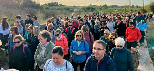 Los participantes han compartido una paella en la ermita de Sant Jaume de Fadrell como cierre de la jornada