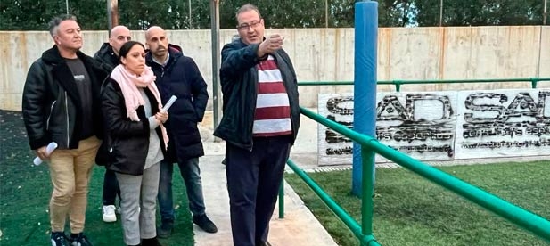 Guillamón: "El C.F. San Pedro es un emblema para el Grao y merece unas instalaciones dignas que acaben con el abandono de los últimos 8 años por parte del concejal socialista del área"