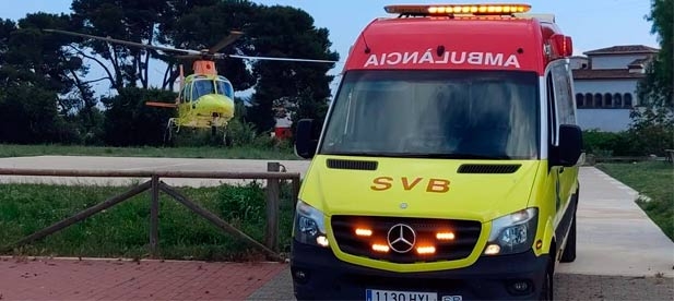 El alcalde de Ayódar, Joaquín Ventura, reclamaba una base para garantizar el acceso mediante helicóptero al pueblo