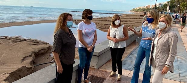 Marta: “Es urgente reforzar los espigones con la inversión que evite catástrofes y necesario limpiar los barrancos con un plan integral. El verano no ha acabado, urge limpiar y sobre todo trabajar en la prevención”