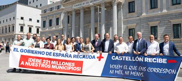 El PSOE congela las transferencias mientras sube un 50% la recaudación y Castellón crece un 6,1% en población