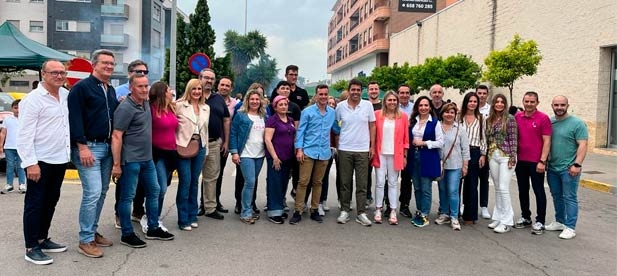 Marta Barrachina ha compartido con el “futuro presidente de la Generalitat Valenciana, Carlos Mazón, y el futuro alcalde de Nules, José Adsuara, una cita que es hermandad, unión, convivencia y fiesta”