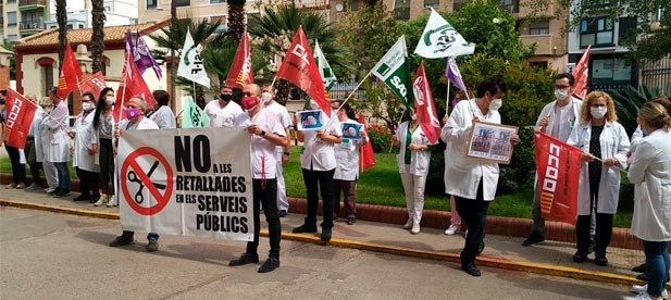 Manifestación médicos Hospital Provincial de Castellón