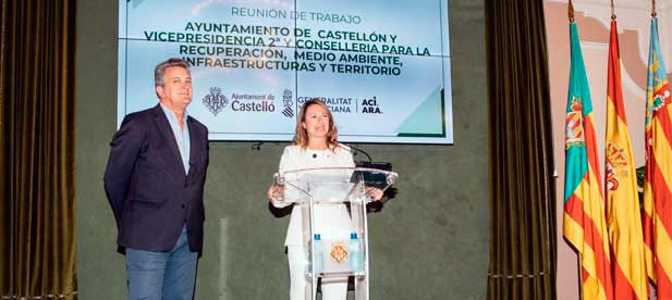 Martínez Mus celebra su primera reunión con la alcaldesa de Castellón para impulsar proyectos de recuperación económica e infraestructuras.