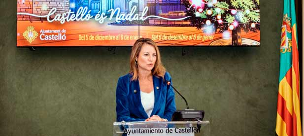 “Unas Navidades únicas, inclusivas y con impulso económico para Castellón”, destaca la alcaldesa.