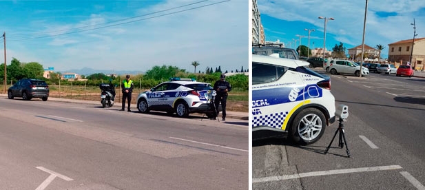 Se están realizando controles de velocidad con radar en viales céntricos como El Barranquet, La Carrera, Mayor o Marí, además de en otras vías como avenidas y rondas de la ciudad