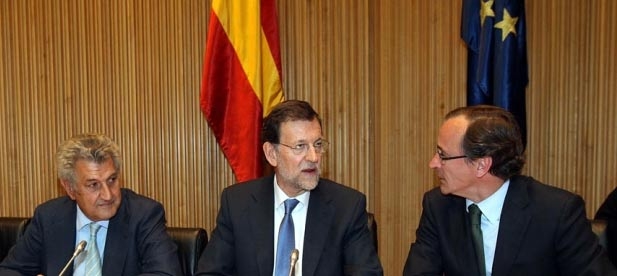 Mariano Rajoy preside la reuni&oacute;n del Grupo Popular en el Congreso