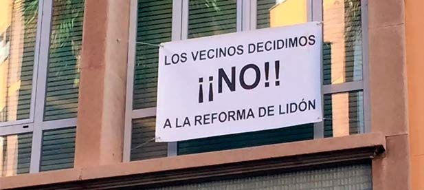 El ‘no’ que han expresado los vecinos de manera reiterada al proyecto de Amparo Marco para la avenida Lidón demuestra que el modelo de ciudad no es válido.
