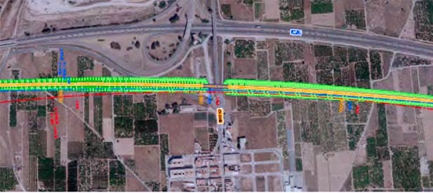 La alternativa elegida construye un muro de 15 metros de altura a escasos 150 metros de la población