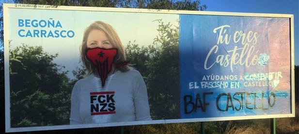 Carrasco: “Los mismos que campan a sus anchas, con el beneplácito y el consentimiento de los responsables políticos del bipartito de PSPV y Compromís, han vuelto a hacer de las suyas, pero ni nos van a callar ni nos van a parar”