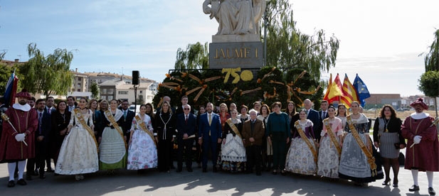 La presidenta de la Diputación de Castellón participa en los actos conmemorativos del 750 aniversario del nacimiento de la ciudad de Vila-real en un acto oficial de homenaje al rey Jaume I y la Carta Pobla, y pone en valor su historia como pueblo fundado