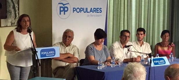 Marqués, avalada por unanimidad, será la nueva presidenta local del PP de Benicàssim