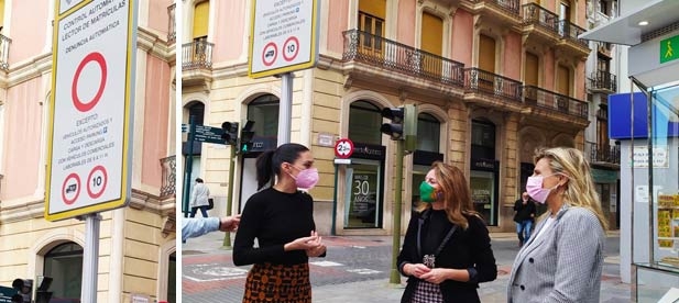 La portavoz del Partido Popular en el Ayuntamiento de Castellón, Begoña Carrasco, lamenta que hoy se ponga en marcha la 'gran caja registradora' que supone el sistema recaudatorio de cámaras de control de acceso de vehículos al centro.