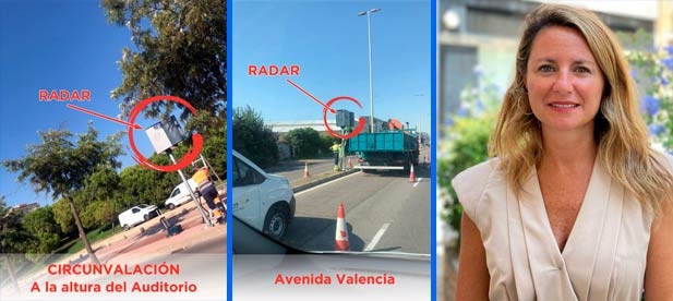 Los tres radares fijos que el gobierno tripartito de PSOE, Compromís y Podemos van activar de manera inminente se localizan en la avenida Valencia, en la ronda de circunvalación, uno a la altura del Auditorio, y el otro próximo a La Salera.
