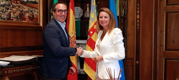 La alcaldesa de Castellón, Begoña Carrasco, se ha reunido con el nuevo presidente de la Autoridad Portuaria de Castellón, Rubén Ibáñez