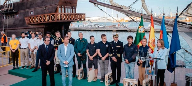 La alcaldesa de Castellón preside acto de recepción a los barcos participantes