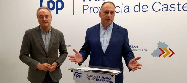 "La provincia de Castellón ya voto mayoritariamente al PP y los que votaron al PSOE lo hicieron engañados, asegura