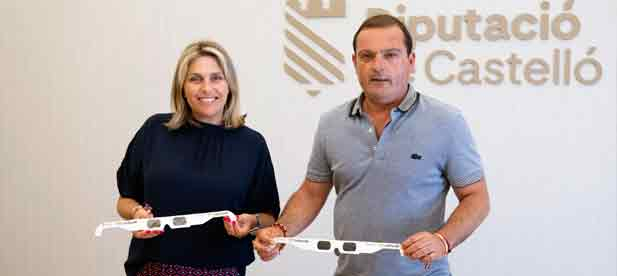 "La Diputación de Castellón repartirá gafas homologadas para disfrutar con seguridad del eclipse solar del 12 de agosto", destaca Marta Barrachina. "La Diputación de Castellón repartirá gafas homologadas para disfrutar con seguridad del eclipse solar del 12 de agosto", destaca Marta Barrachina.