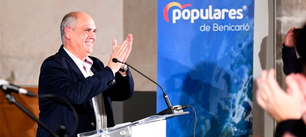 El candidato a la alcaldía por el PP en Benicarló, Juanma Cerdá, reivindica un cambio de modelo "desde la esencia de cada uno de los vecinos".