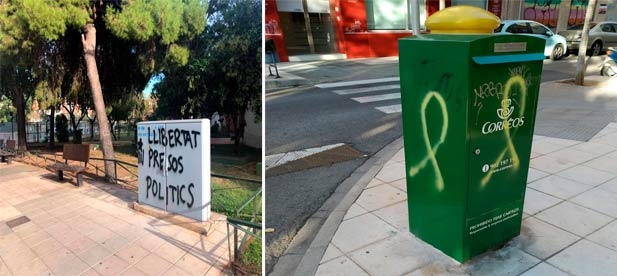 Carrasco: "Pedimos al gobierno municipal determinación para limpiar y eliminar de la ciudad estos signos de provocación que atentan contra el sentimiento de la unidad territorial"
