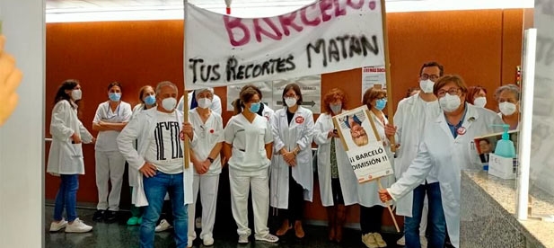 Martínez: "La protesta no llega del PP, llega precisamente de los sanitarios que, a través de sus tres fuerzas sindicales, hoy han protestado de forma unánime contra esta oferta de empleo que es un engaño”