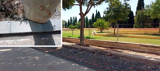 Carrasco: "La eliminación del vallado del parque Rafalafena ha provocado que esté más abandonado y sucio, con botellas de plástico por el suelo y coches aparcados dentro del mismo pulmón verde"