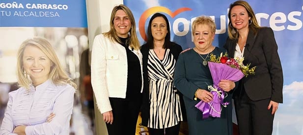 Rosa Mari Peña es la ‘Mujer más Popular del Año’, tras recibir el premio que concede el Partido Popular de la ciudad de Castellón con motivo de la celebración del ‘Día Internacional de la Mujer’